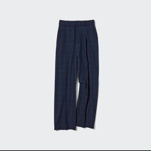 Uniqlo Blue wide fit pleated pants.